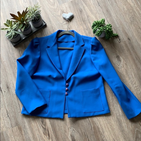 Vintage blue blazer - Picture 1 of 6